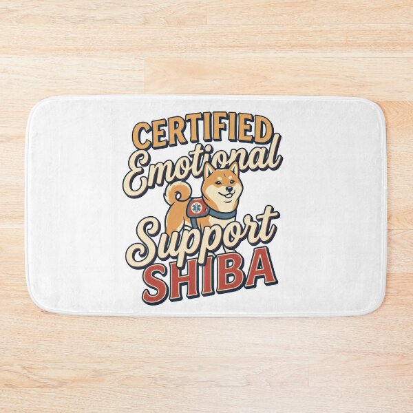 Item preview, Certified Emotional Support Shiba Vintage Retro Shiba Inu Funny Dog Design designed and sold by urbinet.