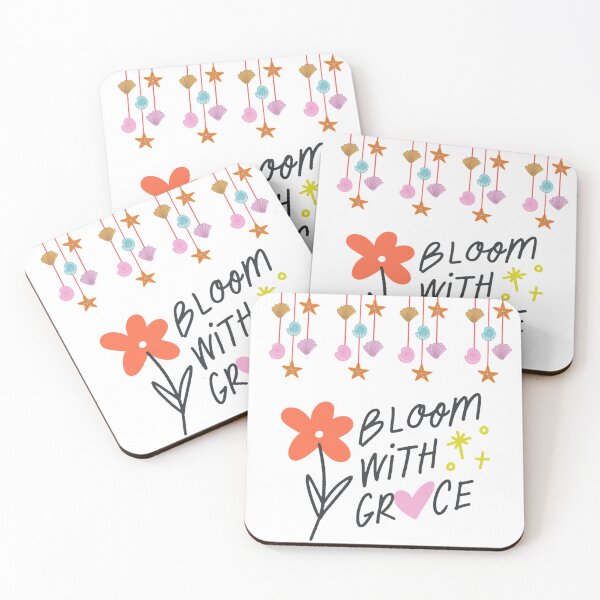 Item preview, Bloom With Grace – Cute Floral Aesthetic Illustration | Soft Coastal Decor Design designed and sold by Emianartstudio.