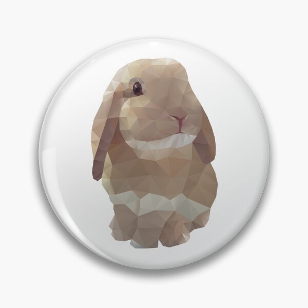 Item preview, Peanut Bunny - Cute Geometric Rabbit Decal designed and sold by polymolystudio.
