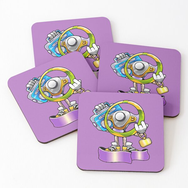 Item preview, Cool Steering Wheel Cartoon Character Illustration designed and sold by Lexkon Liu's art.