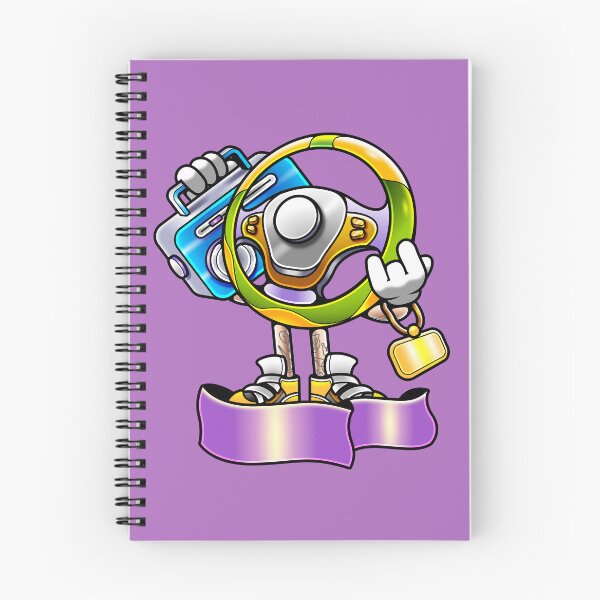 Item preview, Cool Steering Wheel Cartoon Character Illustration designed and sold by Lexkon Liu's art.
