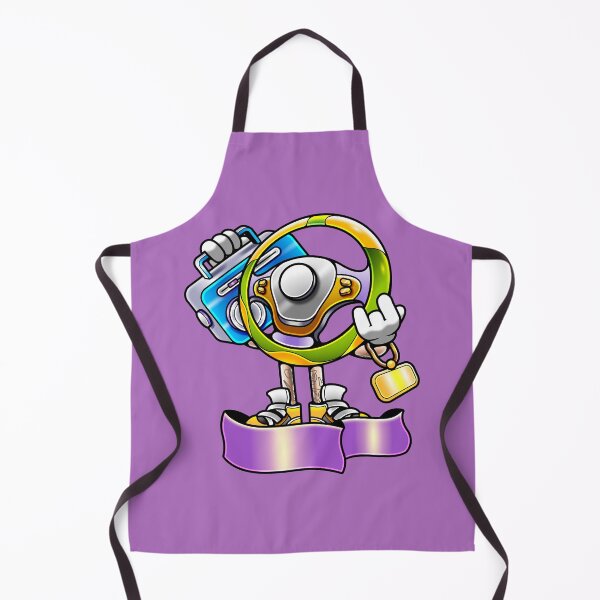 Item preview, Cool Steering Wheel Cartoon Character Illustration designed and sold by Lexkon Liu's art.