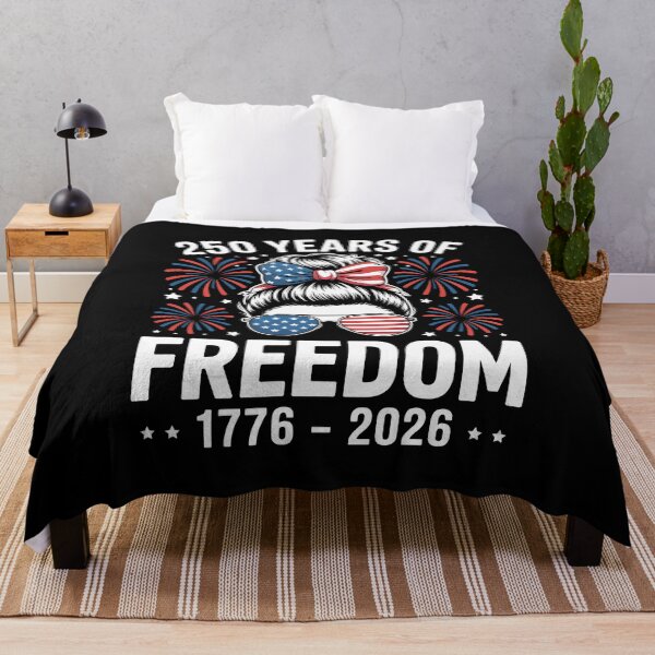 Item preview, USA 250th Anniversary Messy Bun Women Celebrate 1776 2026 designed and sold by sailorjessiArt.