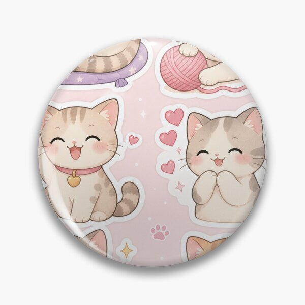 Item preview, Cute Cartoon Cat Stickers Sheet designed and sold by ESESA.