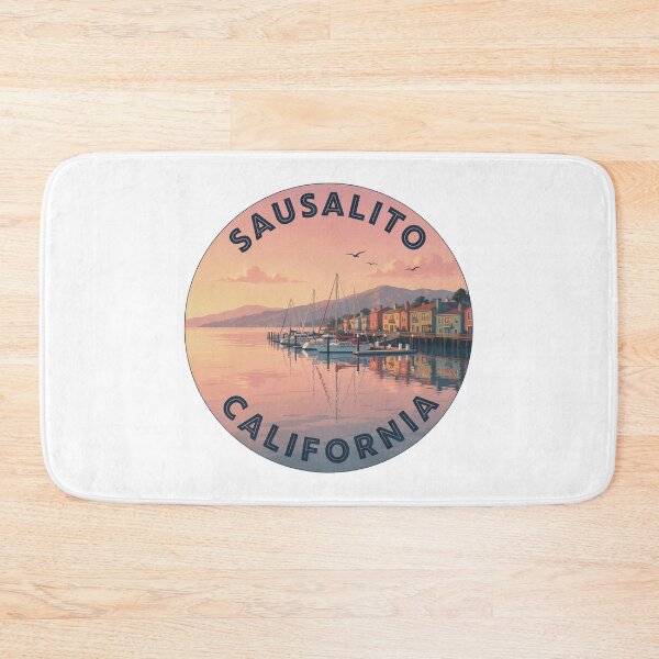 Item preview, Sausalito California: Marina Sunset Badge designed and sold by CircinusStore.