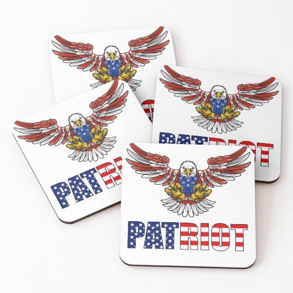 Item preview, Patriot Bald Eagle American Flag Design – USA Freedom Patriotic Eagle Graphic for Independence Day designed and sold by OmCollections.
