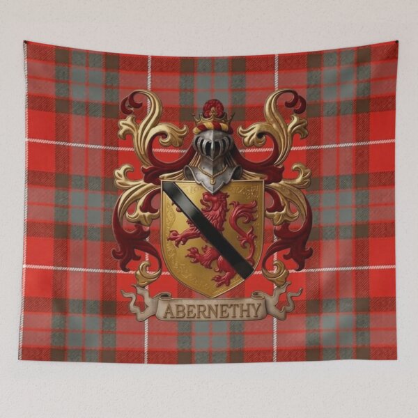 Item preview, Abernethy Coat of Arms and Fraser Weathered Tartan designed and sold by Kirrindy Designs.