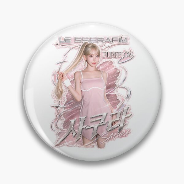 Item preview, Sakura LE SSERAFIM PUREFLOW Dreamy Kpop Fan Art designed and sold by Valereekmerch.