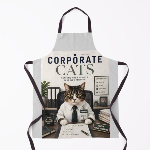 Item preview, Corporate Cats – Running the Business | Funny HR Manager Office Cat designed and sold by RockyMemes.