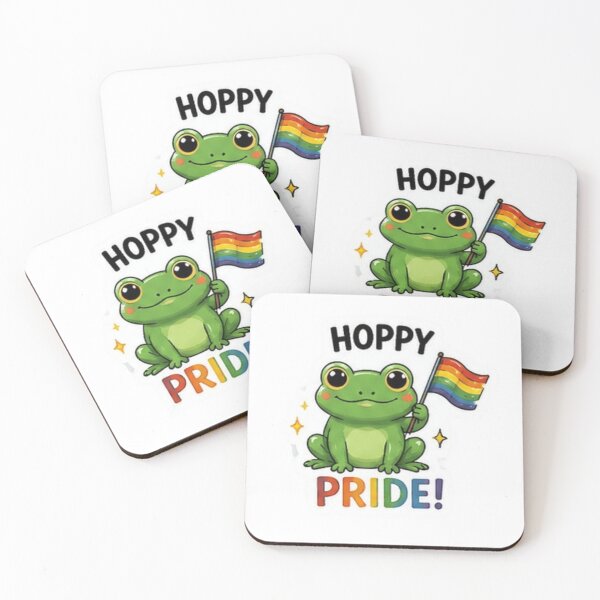 Item preview, Hoppy Pride Cute Rainbow Frog designed and sold by Pixanova.
