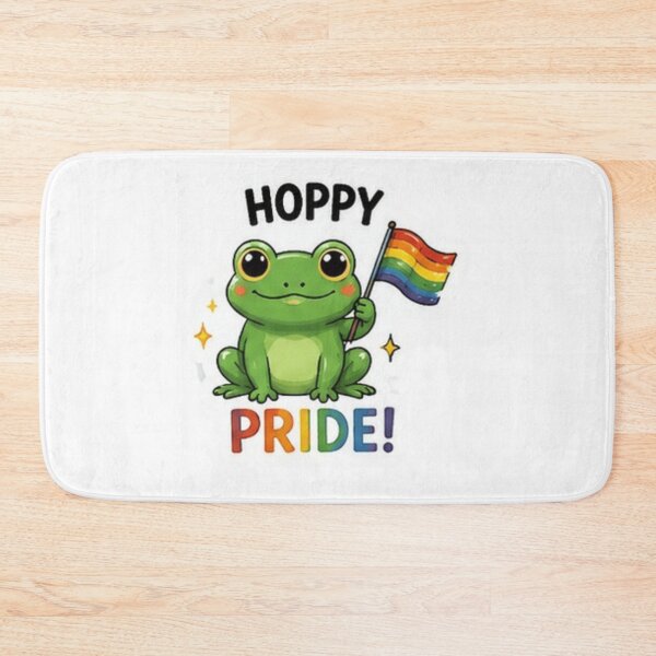 Item preview, Hoppy Pride Cute Rainbow Frog designed and sold by Pixanova.