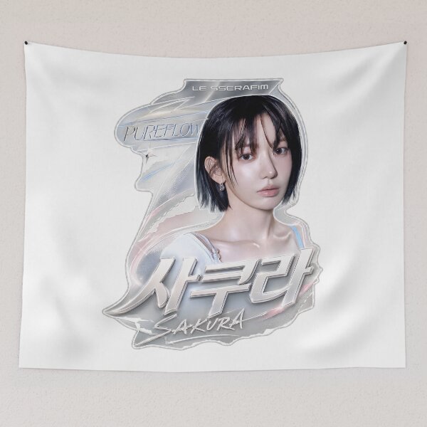 Item preview, Sakura LE SSERAFIM Elegant PUREFLOW Fanmade Art designed and sold by Valereekmerch.