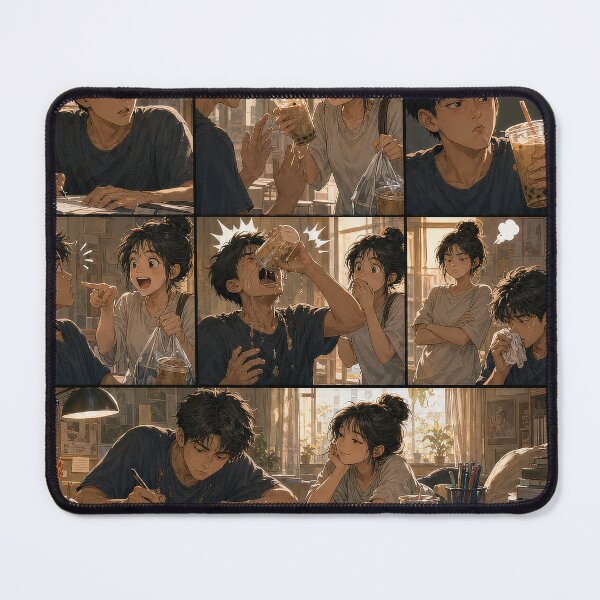 Item preview, Student Life Cozy Reading Room Comic Print designed and sold by Grafititee.