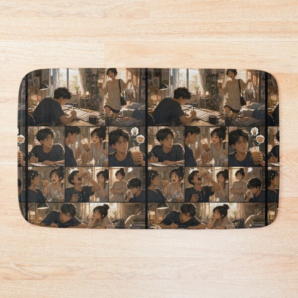 Item preview, Student Life Cozy Reading Room Comic Print designed and sold by Grafititee.