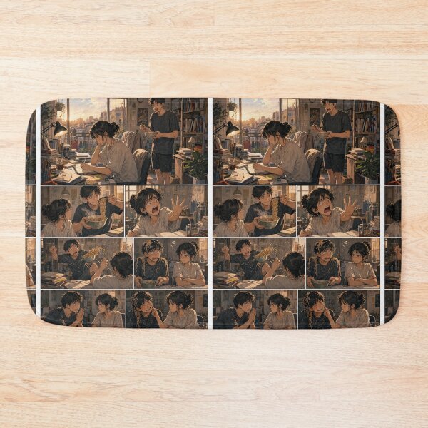 Item preview, Student Life Cozy Reading Room Comic Print designed and sold by Grafititee.