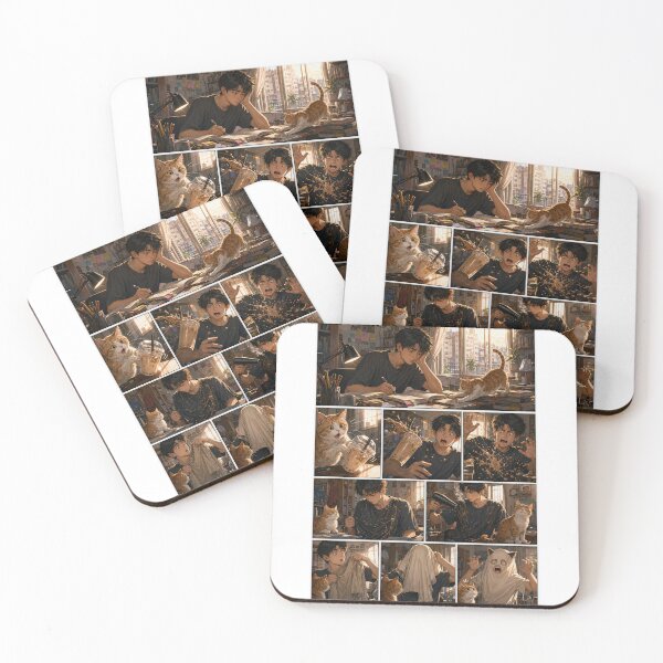 Item preview, Student Life Cozy Reading Room Comic Print designed and sold by Grafititee.