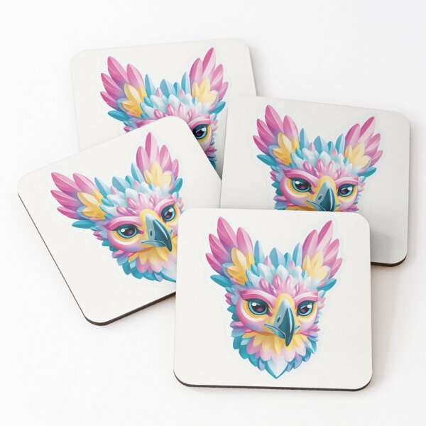 Item preview, Vibrant Harpy Eagle Fantasy Head designed and sold by The Digital Compass.