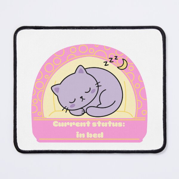Item preview, Cute Current Status In Bed Sleepy Cat Retro designed and sold by Cafya.