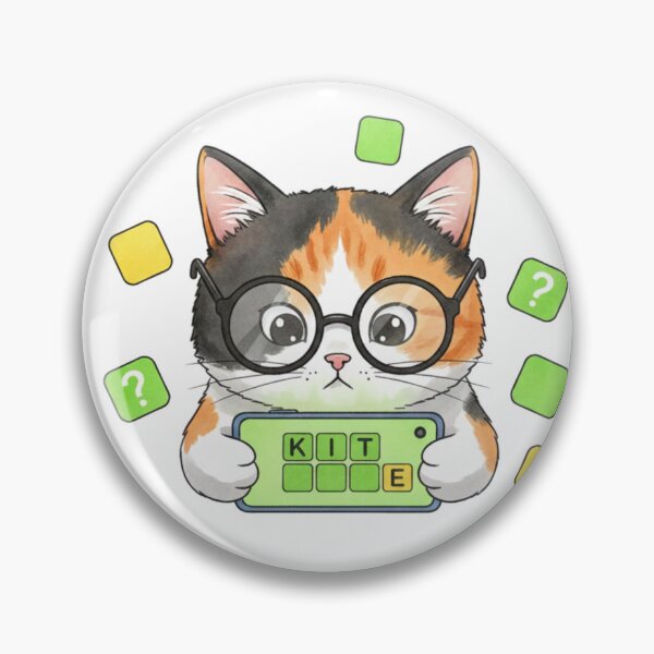 Item preview, Funny Watercolor Nerd Cat with Glasses Art designed and sold by VanSum.