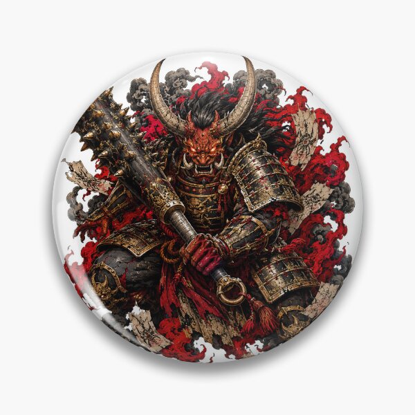 Item preview, Oni Samurai Demon Warrior Art designed and sold by Rui Huang.