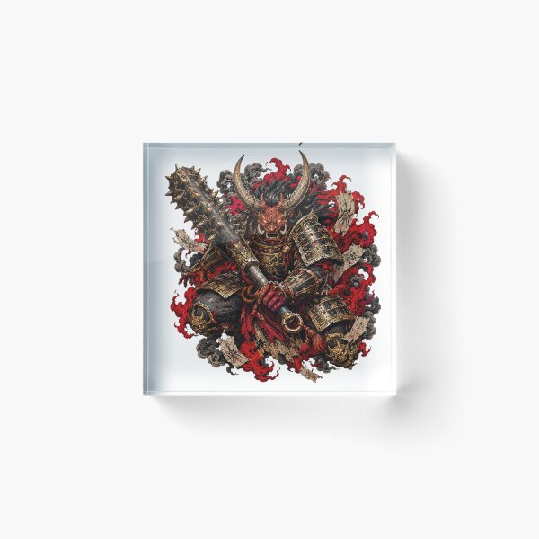 Item preview, Oni Samurai Demon Warrior Art designed and sold by Rui Mythic Studio.