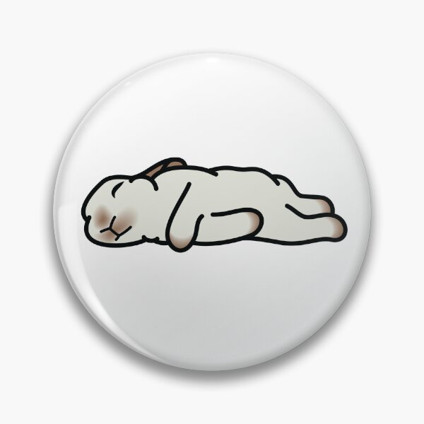 Item preview, Lazy Sleeping Bunny - Cute Minimalist Animal Art designed and sold by polymolystudio.