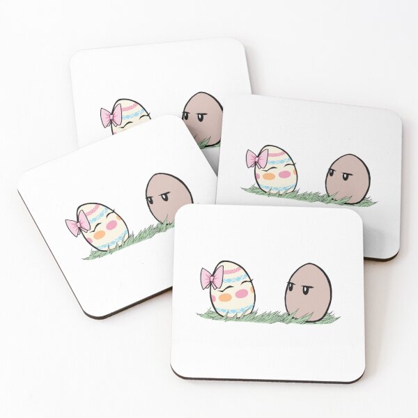 Item preview, Happy Egg Meets Confused Egg designed and sold by DuckShackShop.