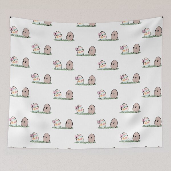Item preview, Happy Egg Meets Confused Egg designed and sold by DuckShackShop.