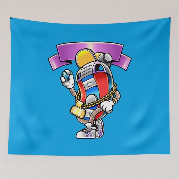 Item preview, Cool Hip Hop Remote Key Cartoon Character designed and sold by Lexkon Liu's art.