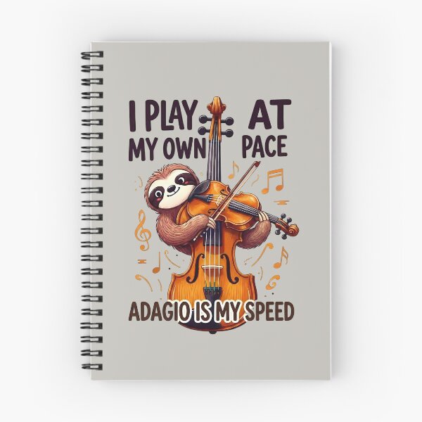 Item preview, Funny Sloth with Violin - Slow Living Lifestyle designed and sold by Art-Arcade6.