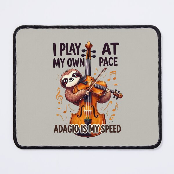 Item preview, Funny Sloth with Violin - Slow Living Lifestyle designed and sold by Art-Arcade6.