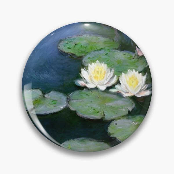 Item preview, Water Lilies, Evening Effect: Impression of Twilight Blossoms designed and sold by artdesignsnow.
