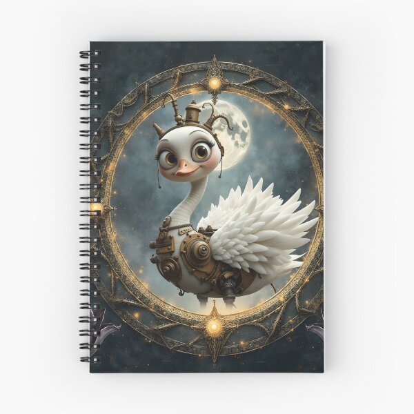 Item preview, Moonlit Clockwork Swan – Keeper of Curious Dreams designed and sold by nicky2342.