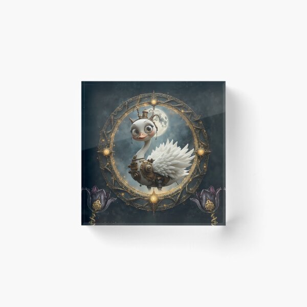 Item preview, Moonlit Clockwork Swan – Keeper of Curious Dreams designed and sold by nicky2342.