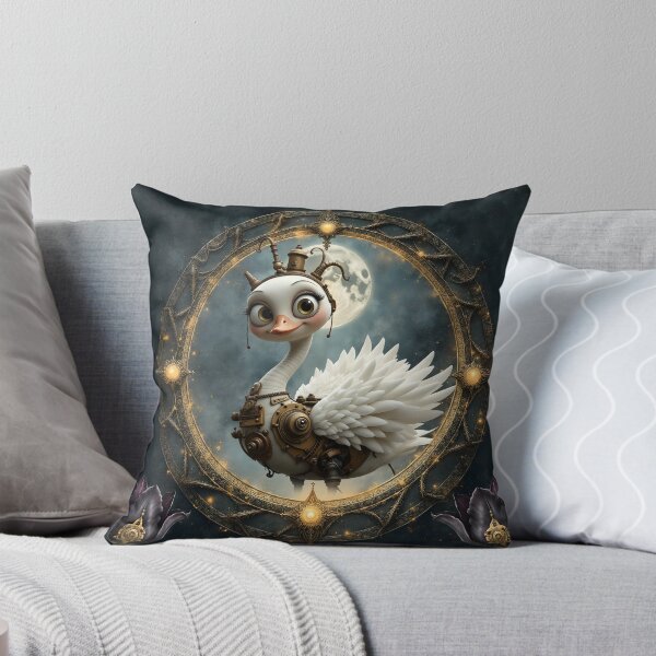 Item preview, Moonlit Clockwork Swan – Keeper of Curious Dreams designed and sold by nicky2342.