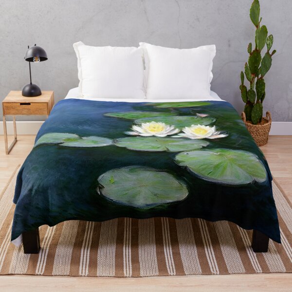 Item preview, Water Lilies, Evening Effect: Impression of Twilight Blossoms designed and sold by artdesignsnow.