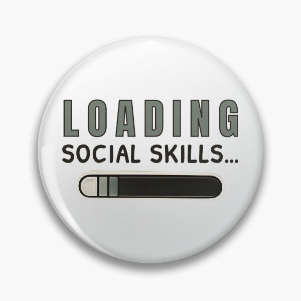 Item preview, Loading Social Skills – Introvert Humor Mood designed and sold by ChernotytskaArt.