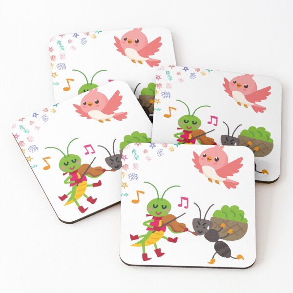 Item preview, Cute Garden Friends – Dancing Grasshopper & Ant Illustration designed and sold by Emianartstudio.