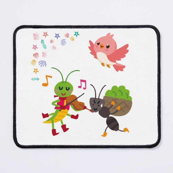 Item preview, Cute Garden Friends – Dancing Grasshopper & Ant Illustration designed and sold by Emianartstudio.