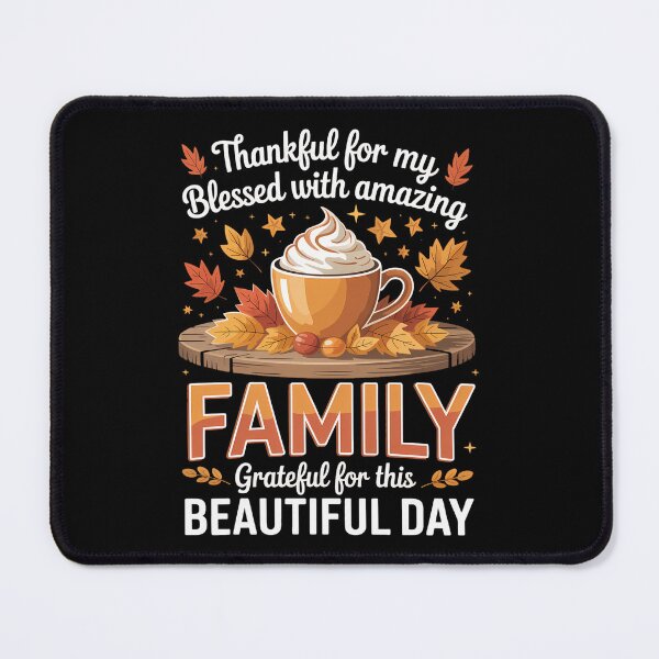 Item preview, Thankful Blessed Grateful Thanksgiving Family designed and sold by sailorjessiArt.