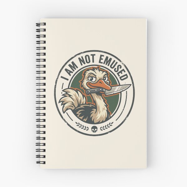 Item preview,  I Am Not Emused Funny Emu Pun designed and sold by dudelinart.
