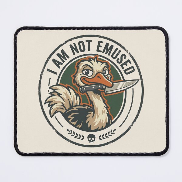 Item preview,  I Am Not Emused Funny Emu Pun designed and sold by dudelinart.