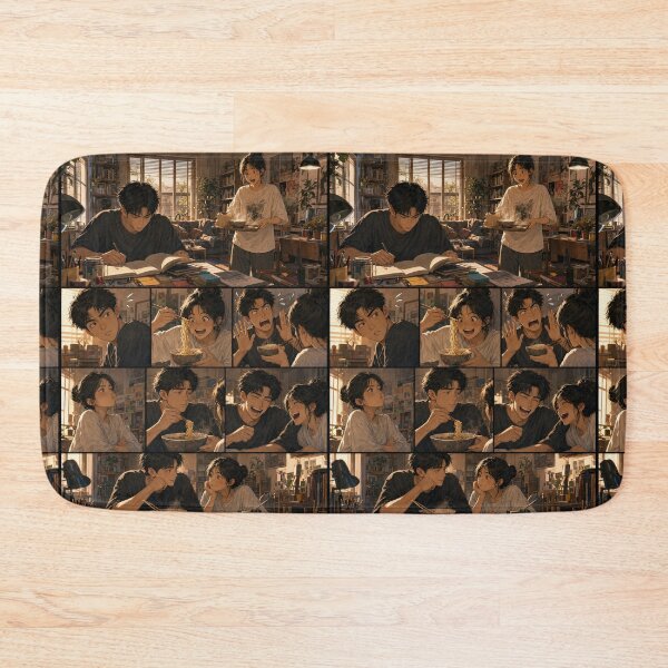 Item preview, Student Life Cozy Reading Room Comic Print designed and sold by Grafititee.