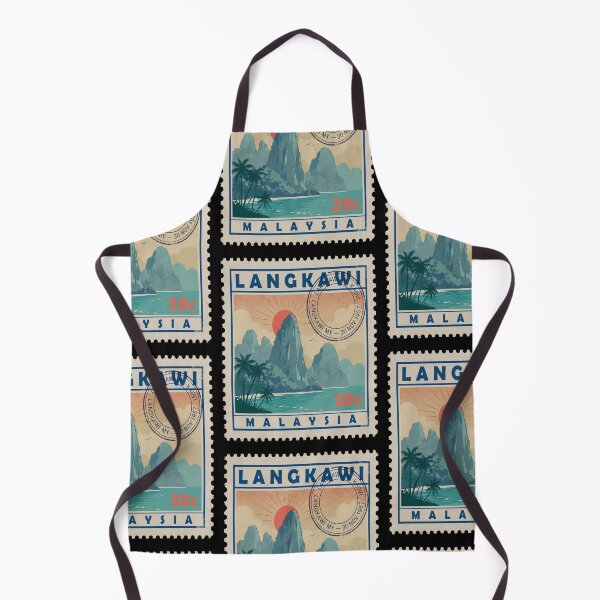 Item preview, Langkawi Malaysia Coastal Postage Stamp Travel Sticker designed and sold by stickercuffs.