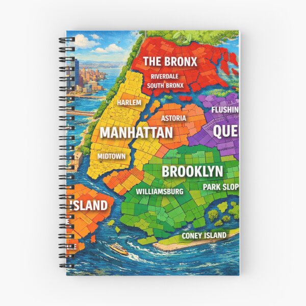 Item preview, City map of the boroughs designed and sold by Sigtrix.