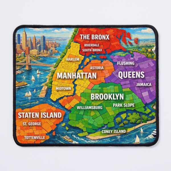 Item preview, City map of the boroughs designed and sold by Sigtrix.