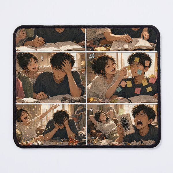 Item preview, Student Life Cozy Reading Room Comic Print designed and sold by Grafititee.