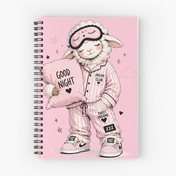 Item preview, Sleepy Little Sheep Pink Pajamas designed and sold by EsenciaZen.