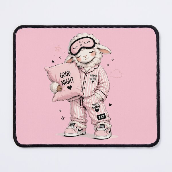 Item preview, Sleepy Little Sheep Pink Pajamas designed and sold by EsenciaZen.