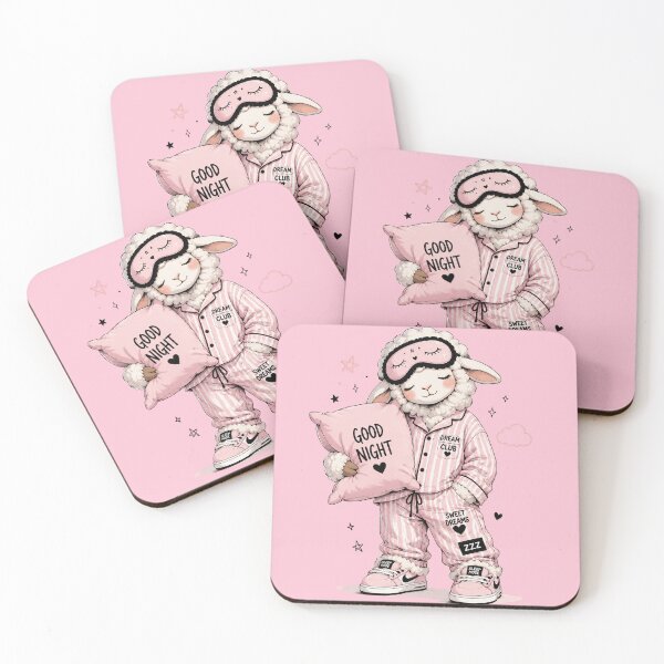 Item preview, Sleepy Little Sheep Pink Pajamas designed and sold by EsenciaZen.